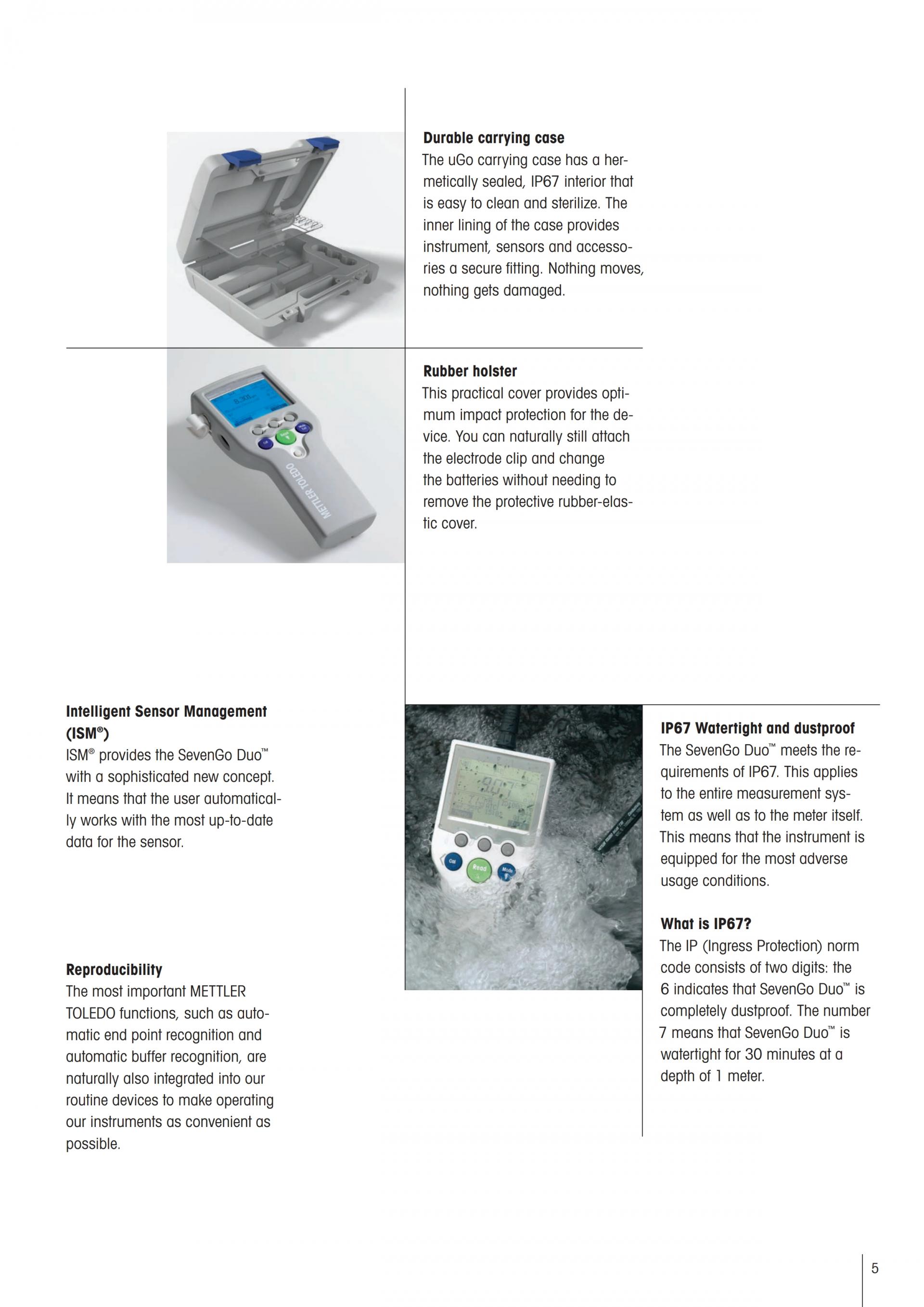 METTLER TOLEDO SevenGo & SevenGo Duo 휴대용 pH 측정기