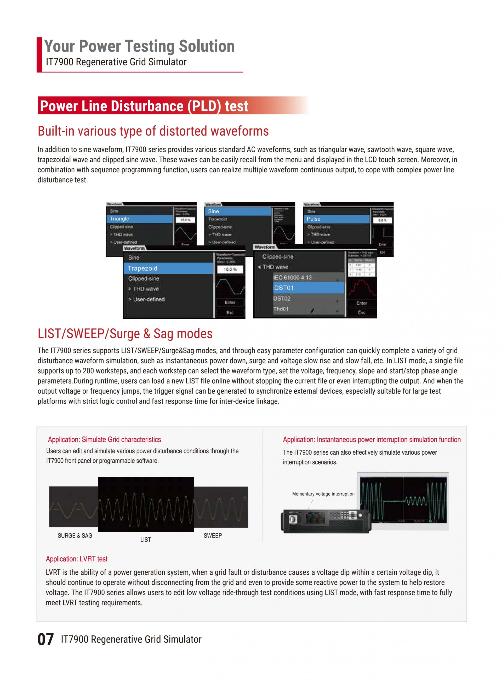 ITECH IT7900 재생 그리드 시뮬레이터 (2~165kVA…960kVA)