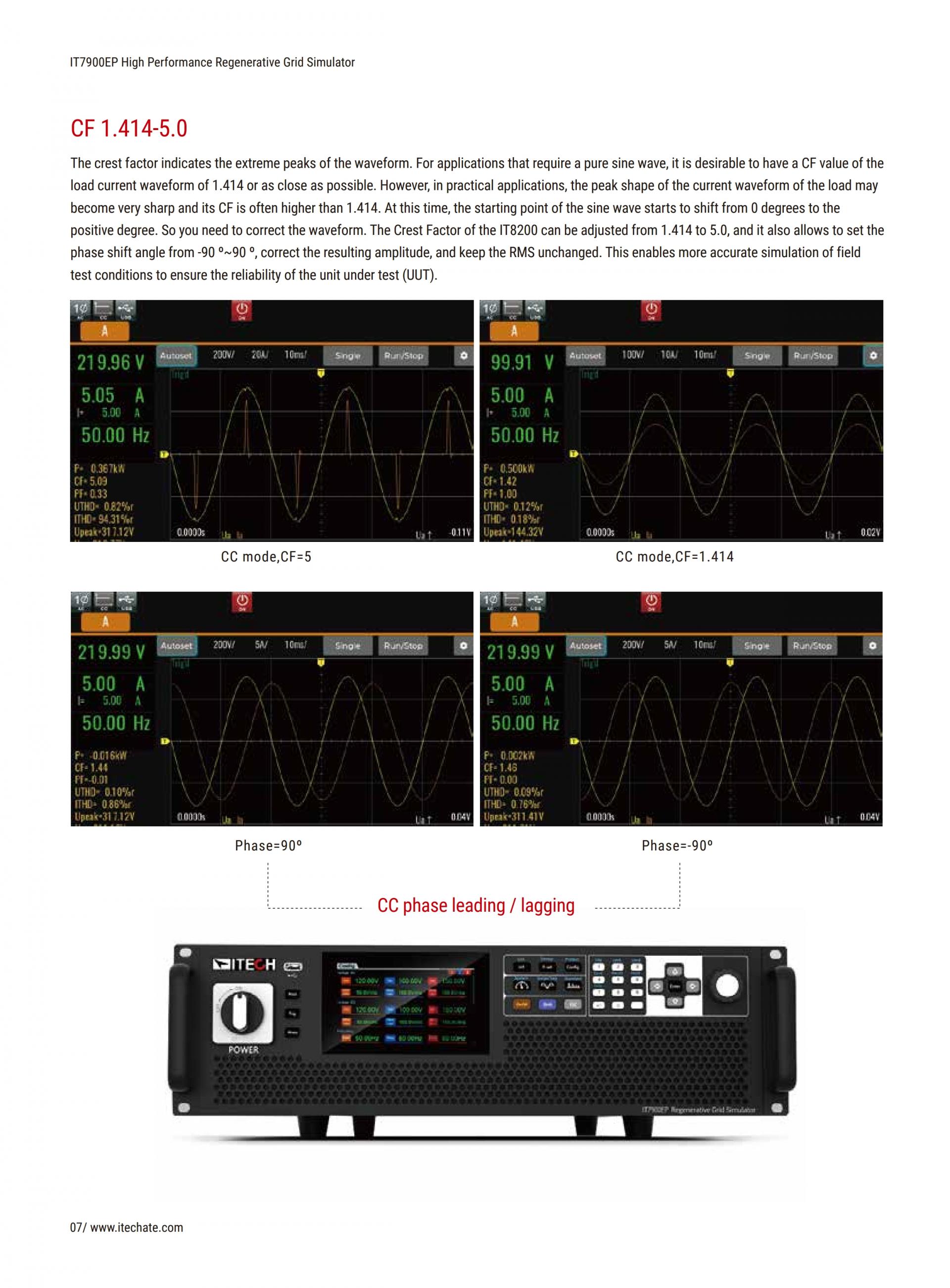 ITECH IT7900EP 고성능 재생 그리드 시뮬레이터 (21~126kVA…1MVA+)