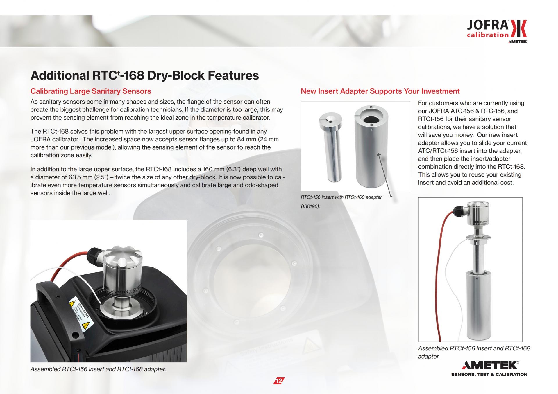 AMETEK RTCt SERIES 기준 온도 교정기 (-100°C ~ +700°C)