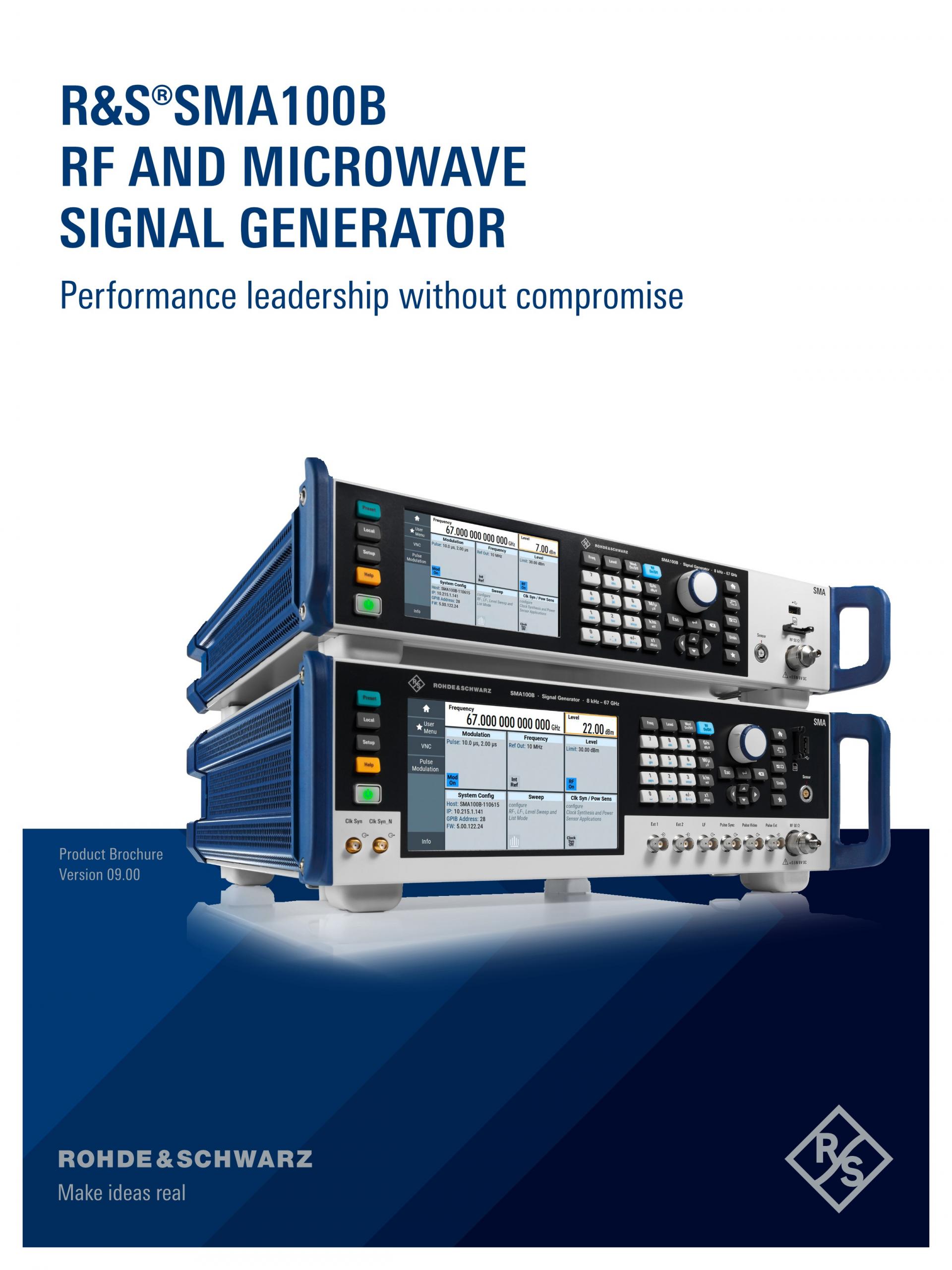 ROHDE & SCHWARZ 로데슈바르츠 SMA100B RF 및 Microwave 신호 발생기 ☆ 가격문의