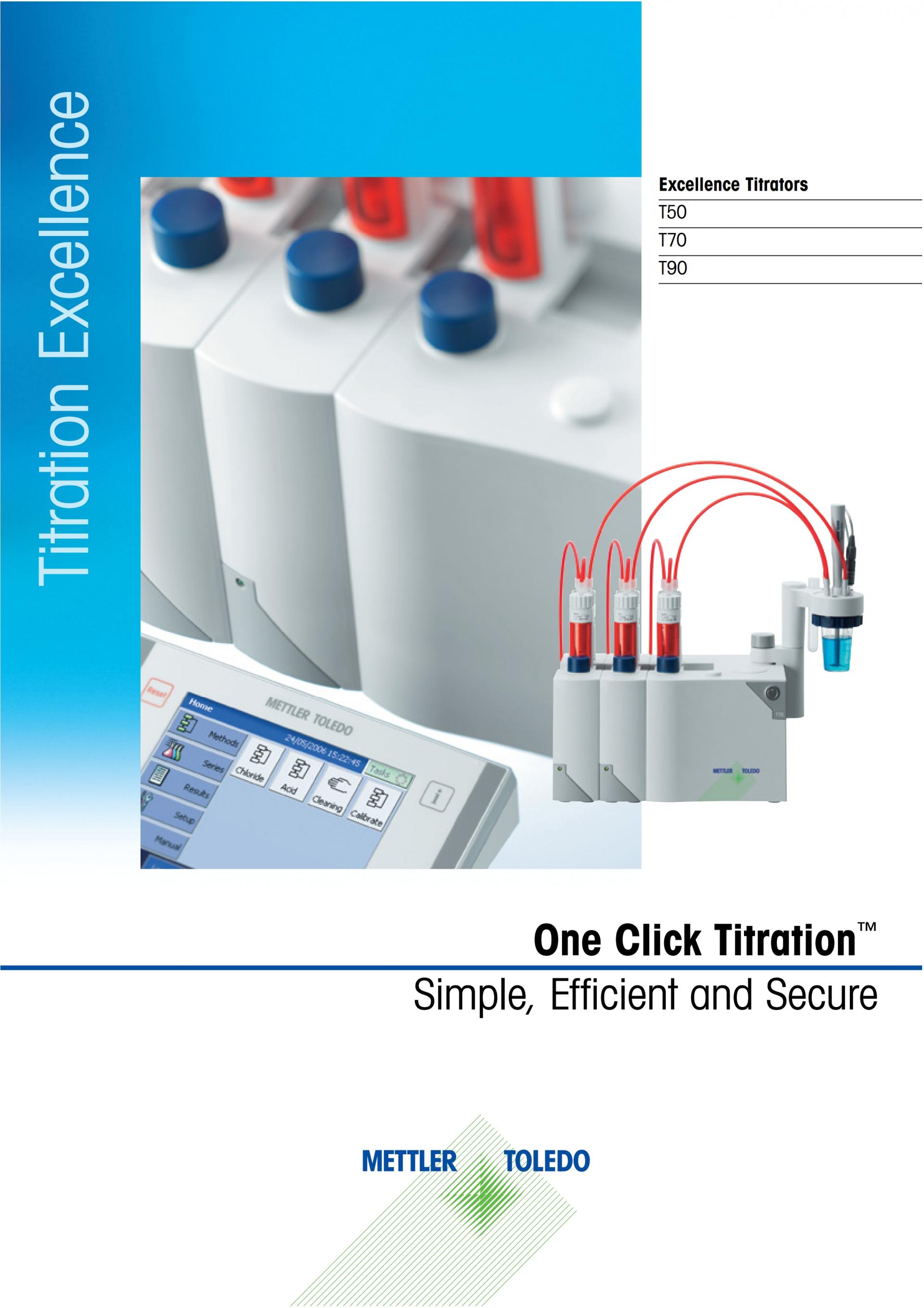 METTLER TOLEDO T5 T7 T9 전위차적정기