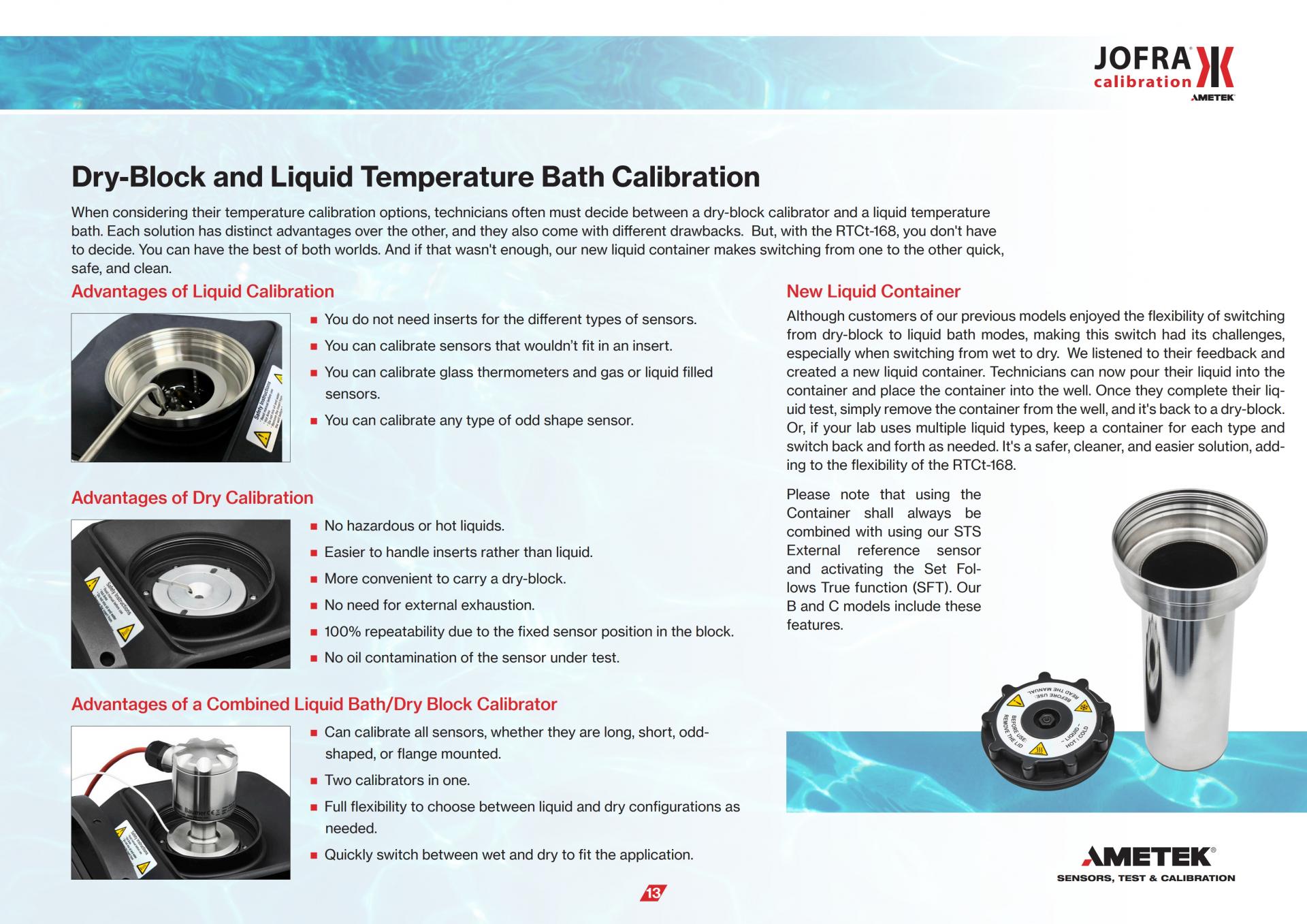 AMETEK RTCt SERIES 기준 온도 교정기 (-100°C ~ +700°C)