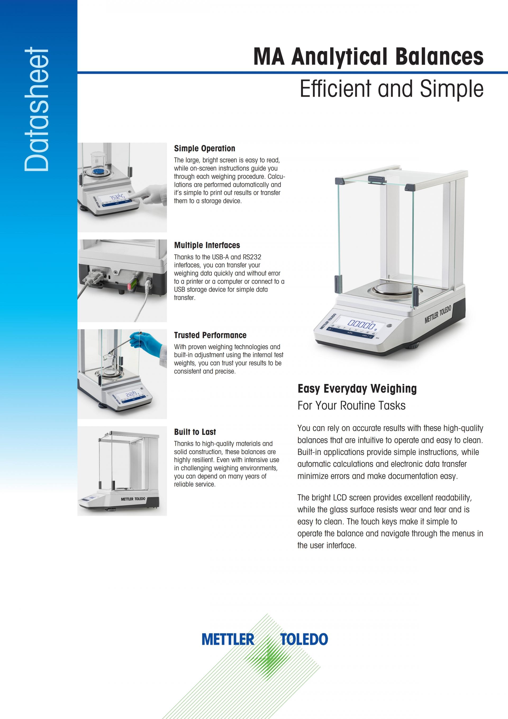 METTLER TOLEDO MA 분석 저울
