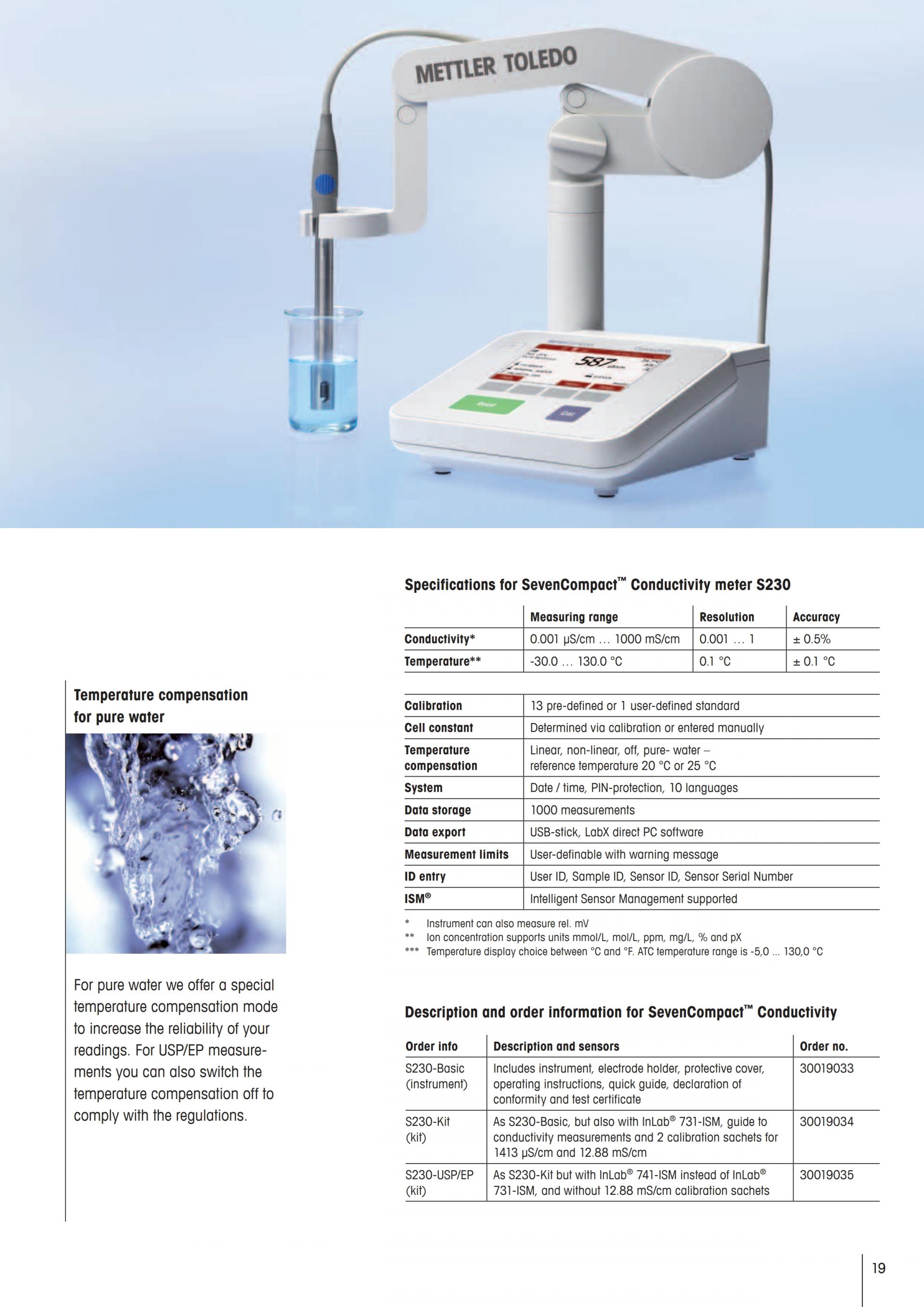 METTLER TOLEDO S220 SevenCompact pH 미터