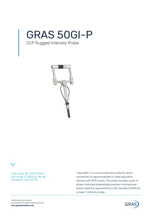 GRAS 50GI-P CCP 견고한 강도 프로브