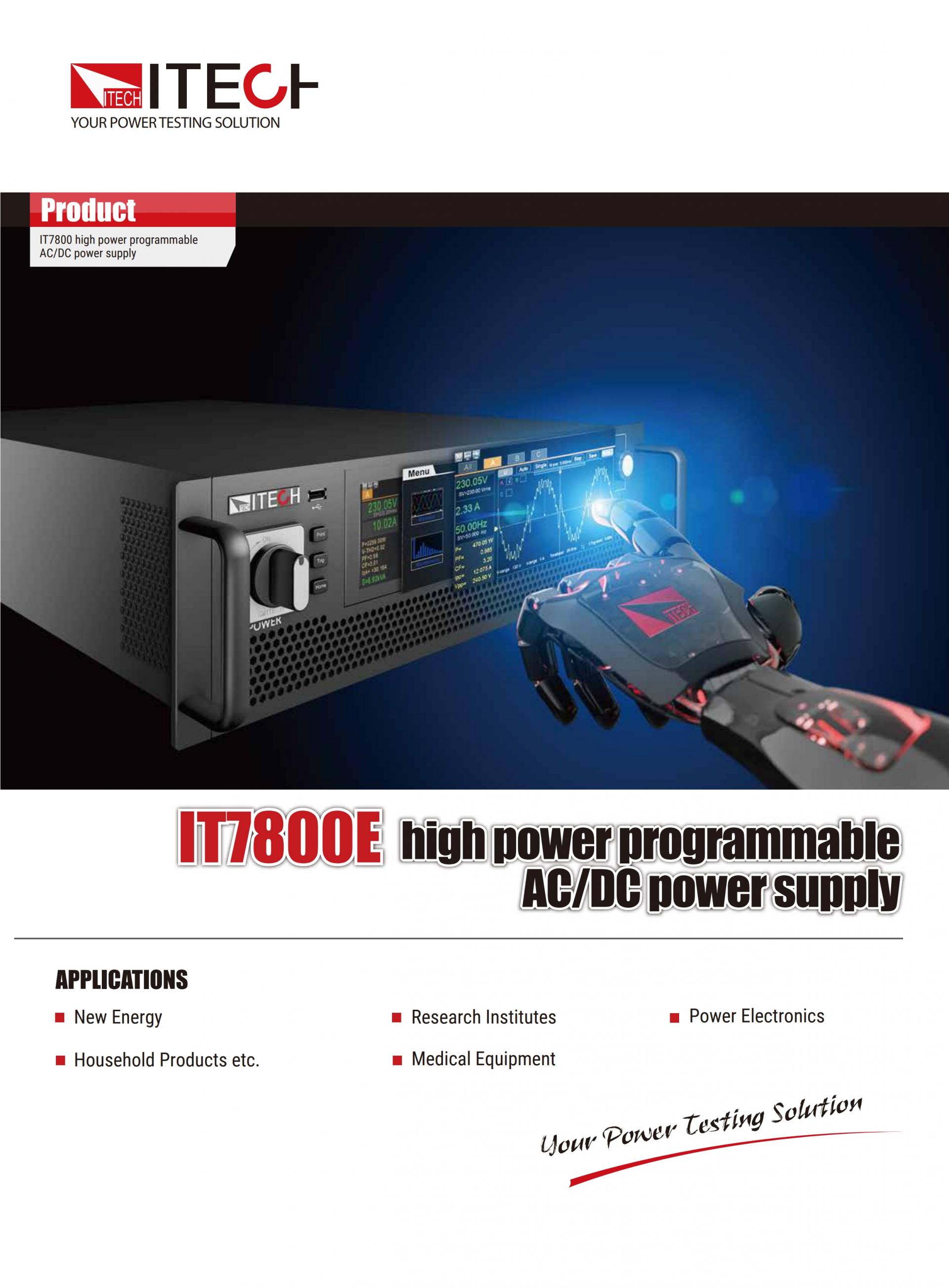 ITECH IT7800E 고전력 프로그래머블 AC파워 (21~126kVA…1MVA+)