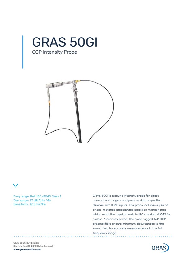 GRAS 50GI 강도 프로브