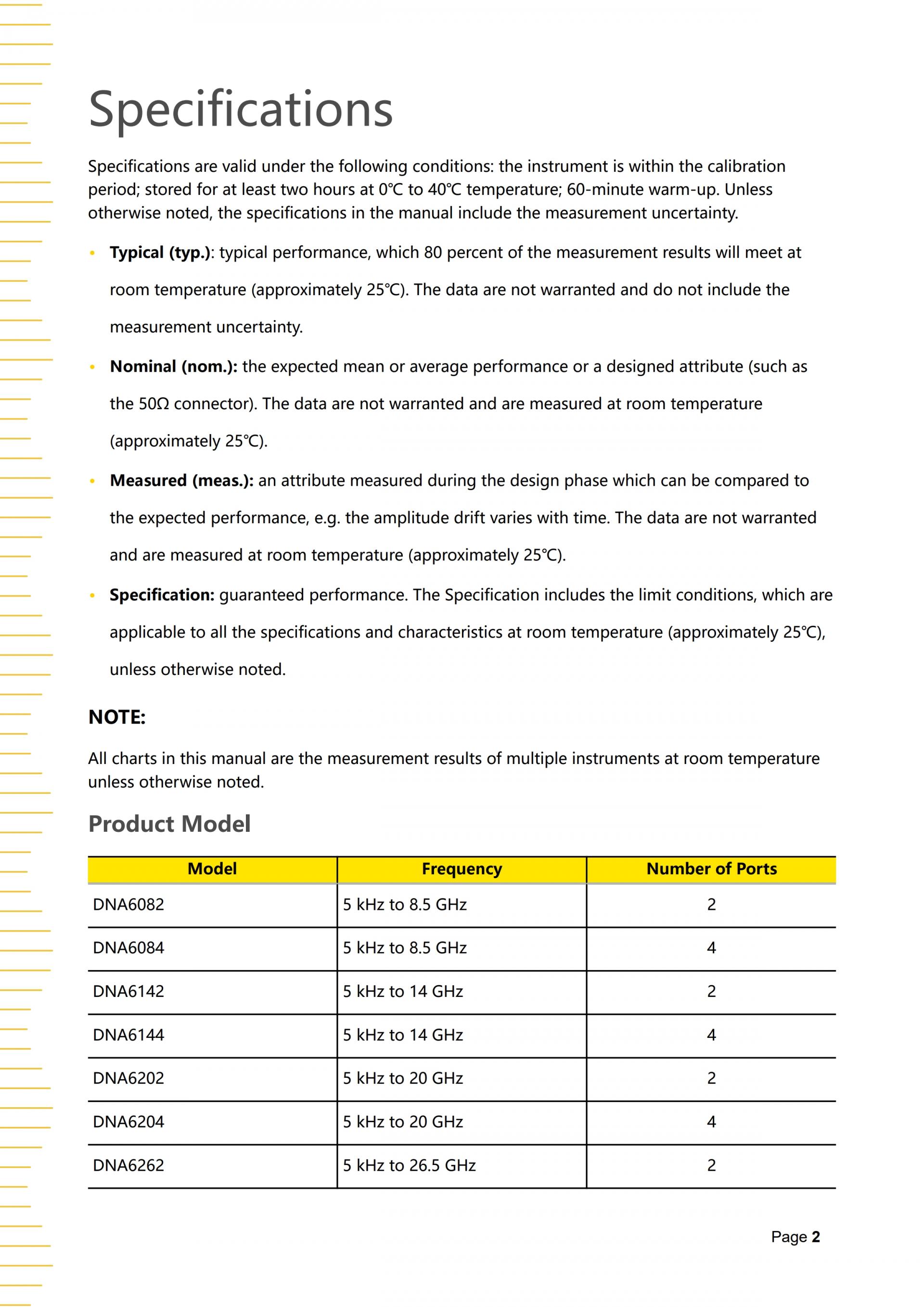 RIGOL DNA6000 SERIES 벡터 네트워크 분석기