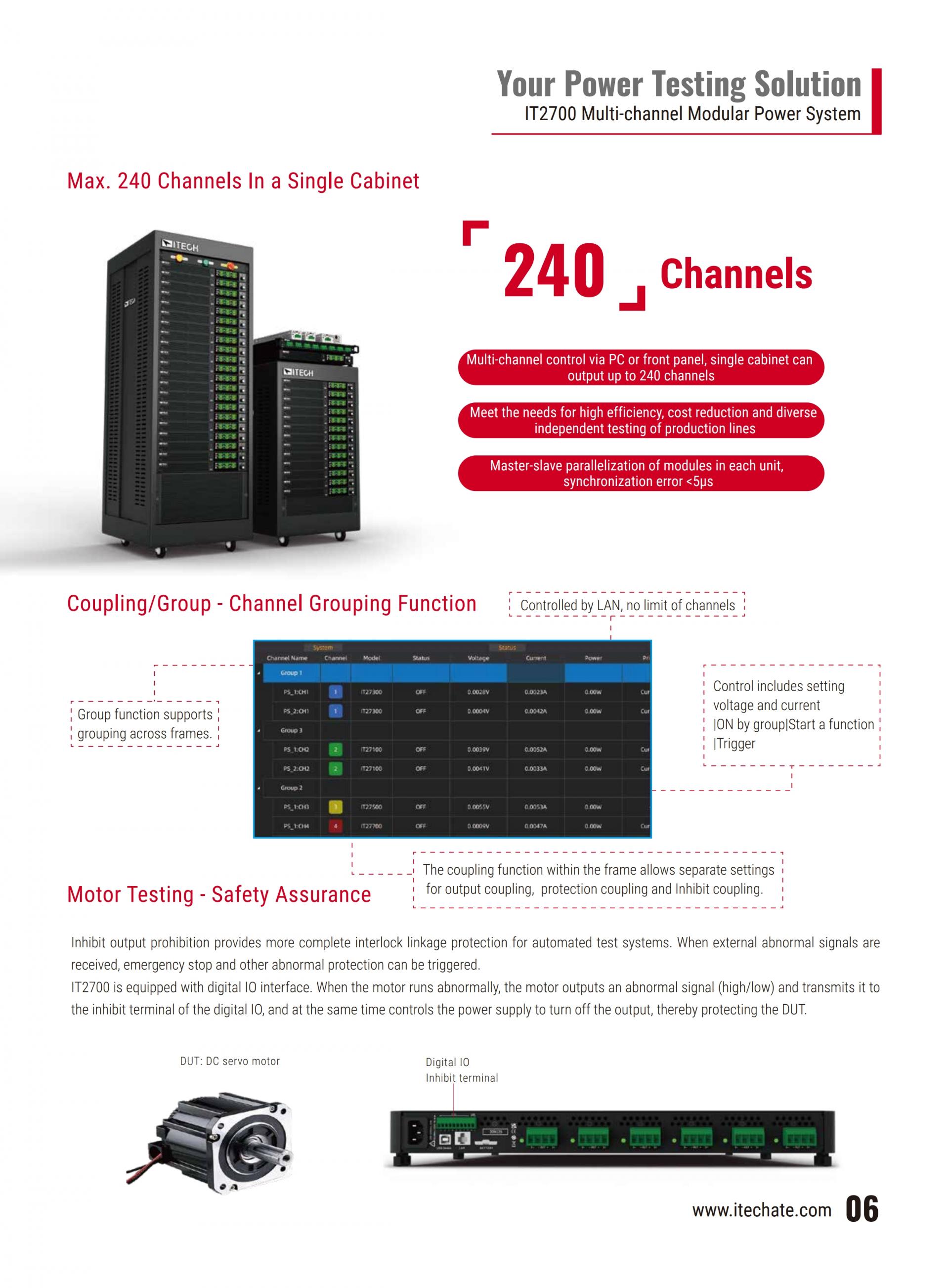 ITECH IT2700 다중채널 모듈형 파워 (1U 8 channels, 200W and 500W)