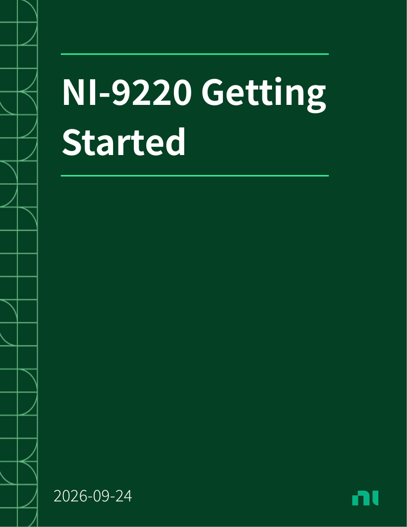 NI-9220 시작 안내서 1쪽
