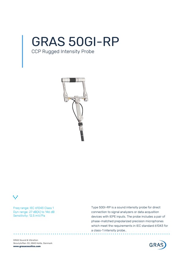 GRAS 50GI-RP CCP 견고한 강도 프로브