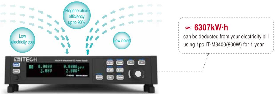ITECH IT-M3400 양방향 파워 (1u half rack, 200~800W)
