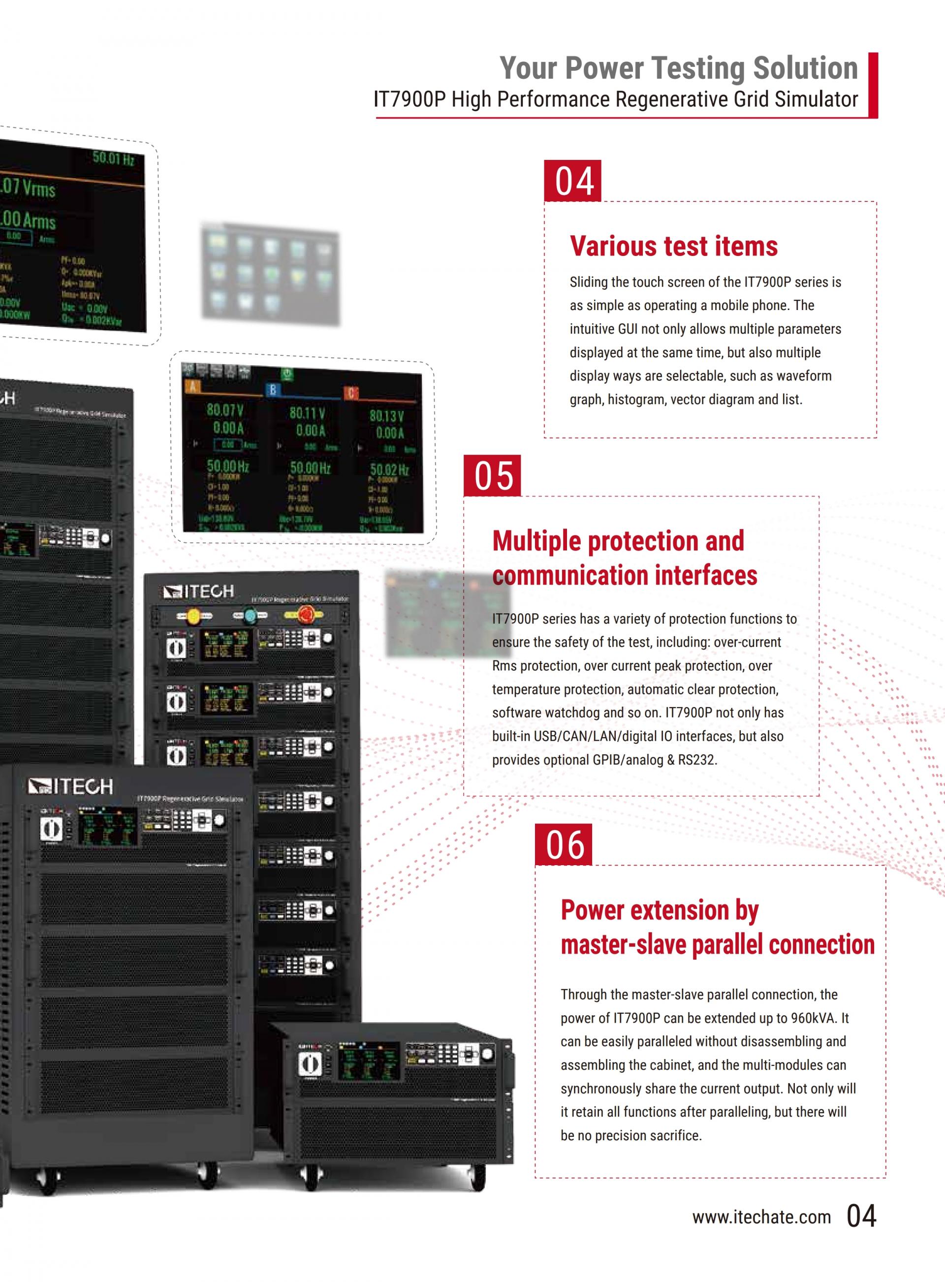 ITECH IT7900P 고성능 재생 그리드 시뮬레이터 (5~165kVA…960kVA)