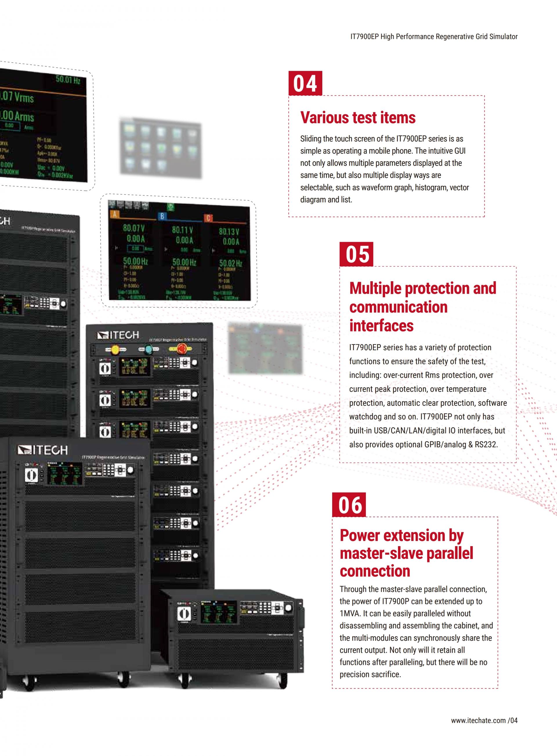 ITECH IT7900EP 고성능 재생 그리드 시뮬레이터 (21~126kVA…1MVA+)