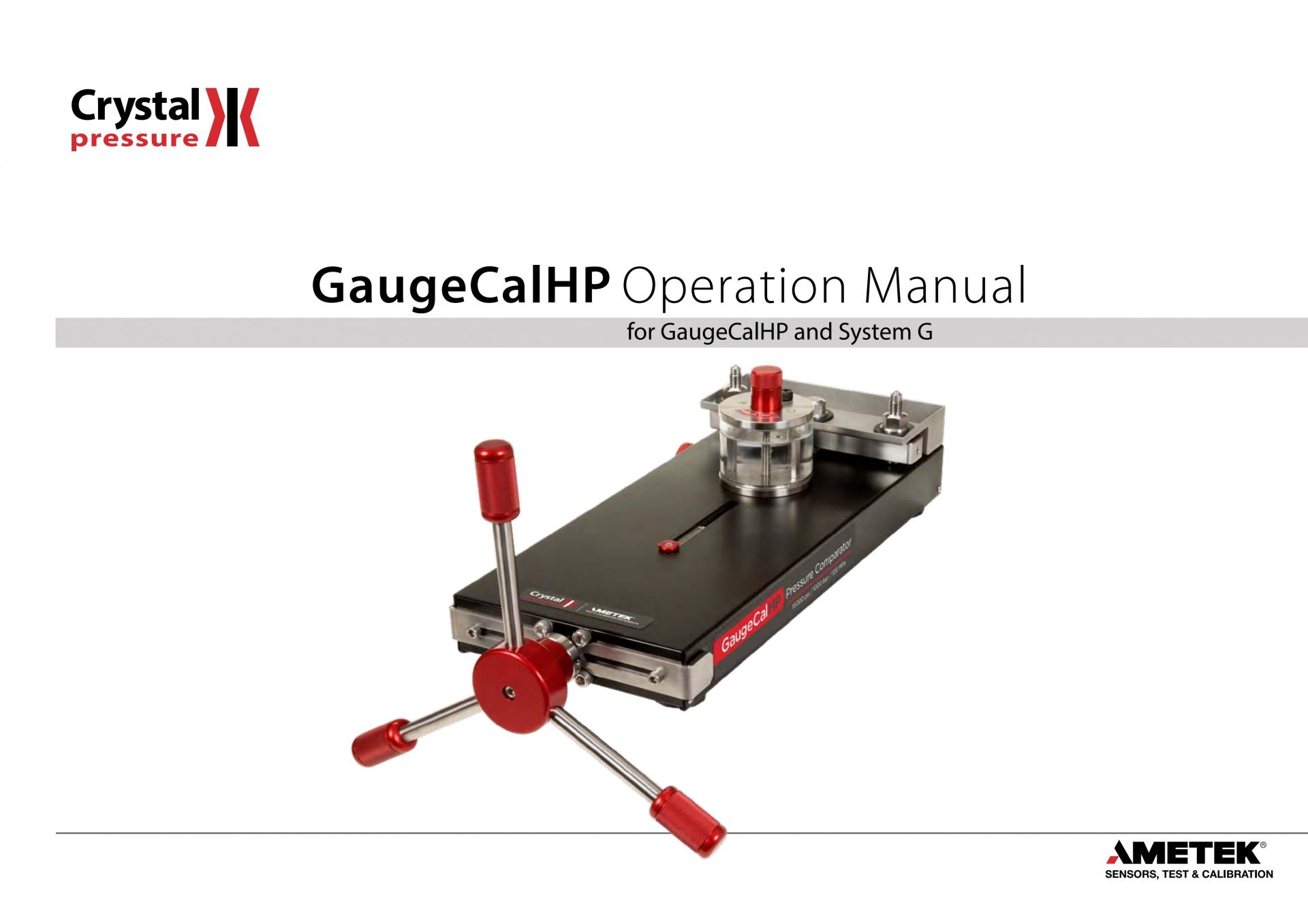 AMETEK GaugeCalHP 비교기 (System G)
