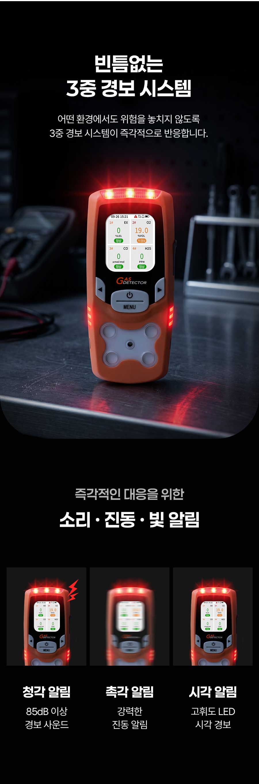 GADGET 4in1 복합가스측정기 GD4 Mini