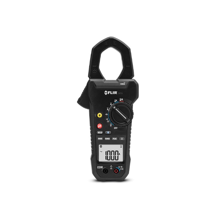 FLIR CM78 적외선 온도계가 장착된 1000 Amp 클램프