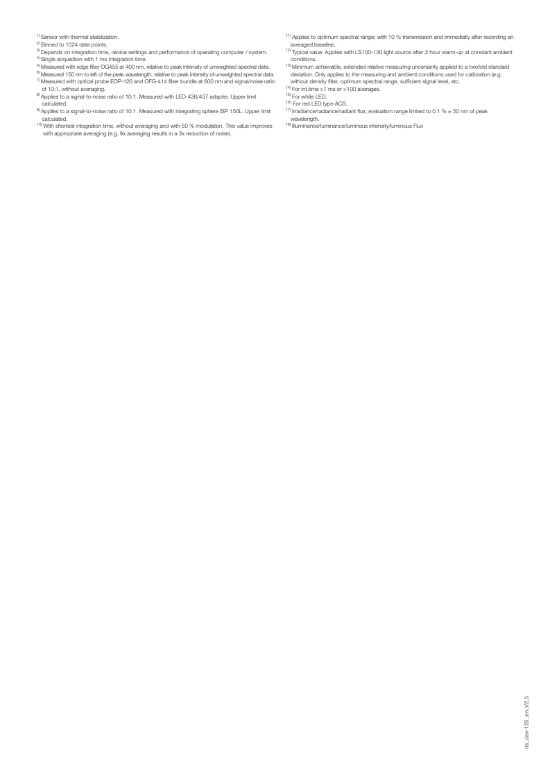 KONICA MINOLTA CAS 125 분광복사계