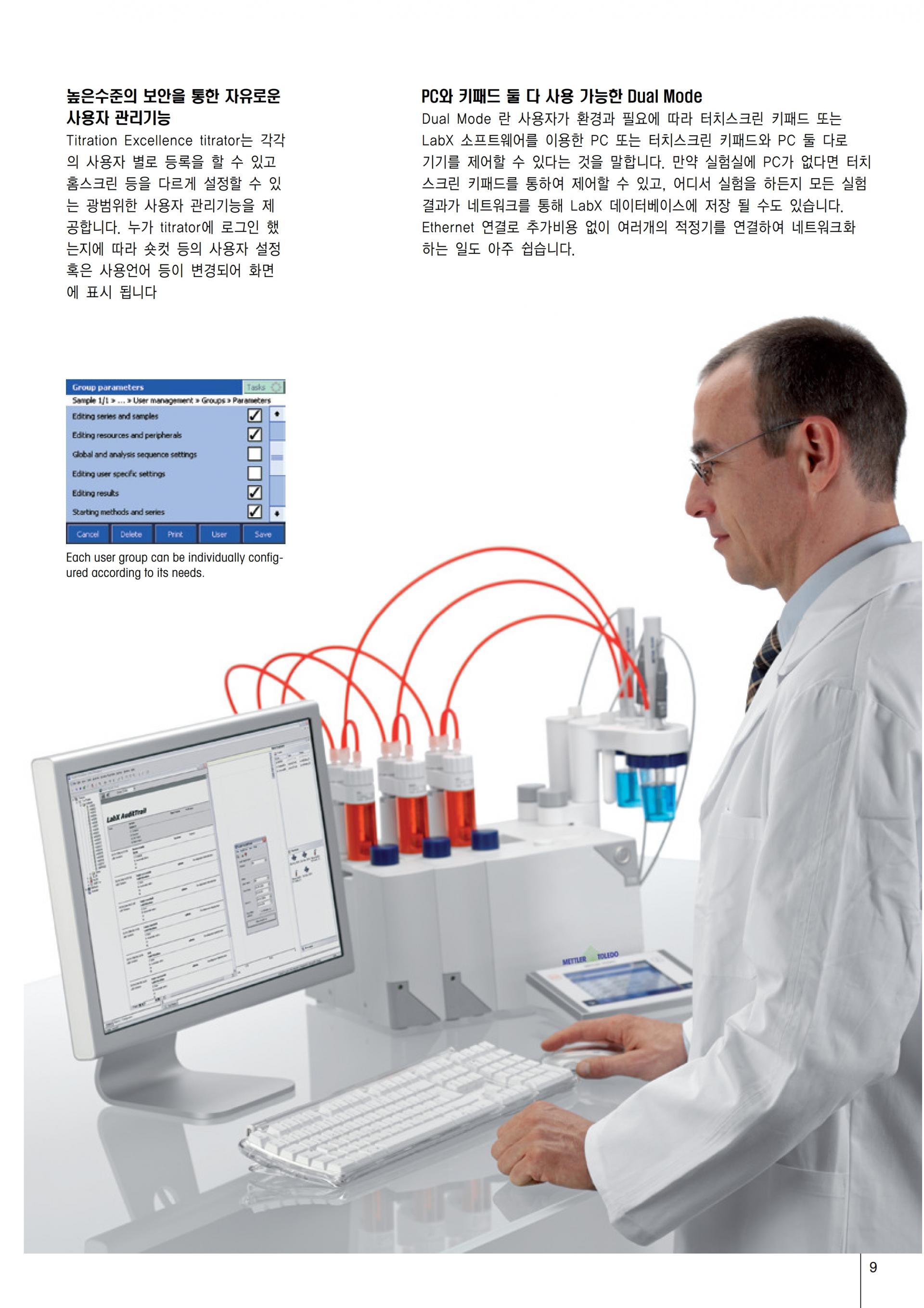 METTLER TOLEDO T5 T7 T9 전위차적정기