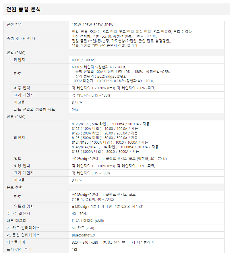 KYORITSU KEW 6315 전원품질 분석기 : 지니어스인더스트리 - 대한민국 No.1 산업장비 공급채널