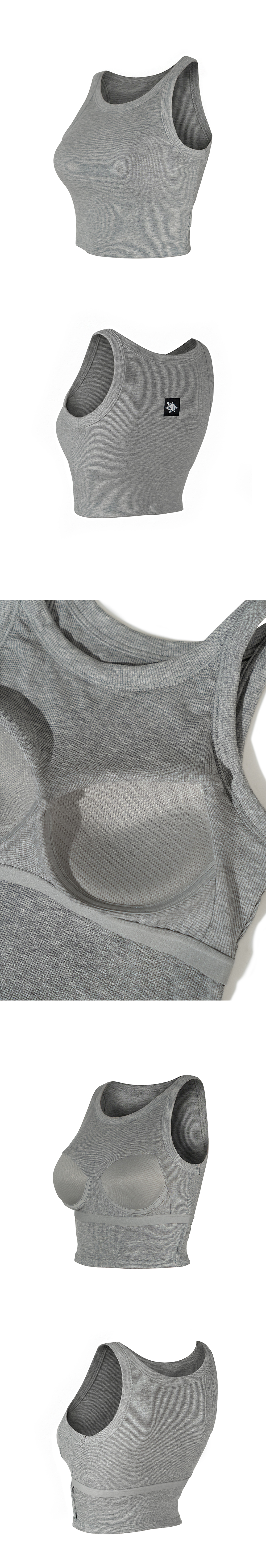 와일 BLACK TAPE VOLUME BRA TOP (BLACK)