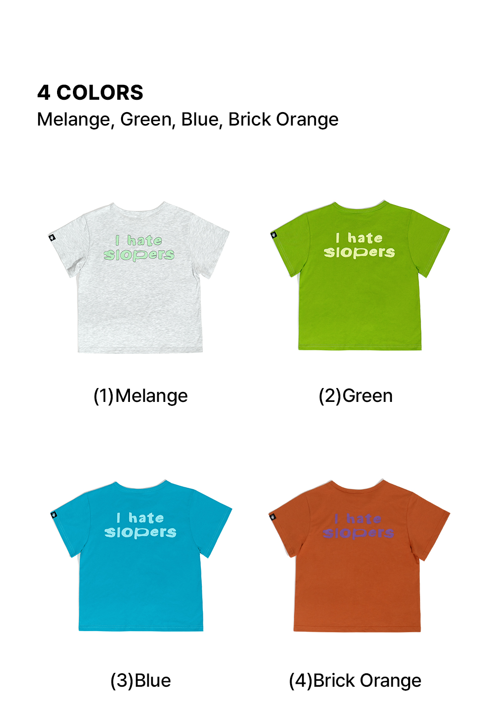 와일 SLOPER HATER CROP T (BRICK ORANGE)