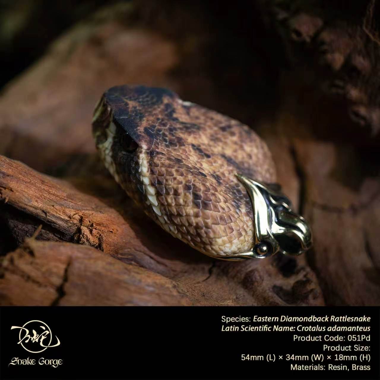 (예약 상품) Snake Gorge스튜디오 동부다이아몬드방울뱀 펜던트