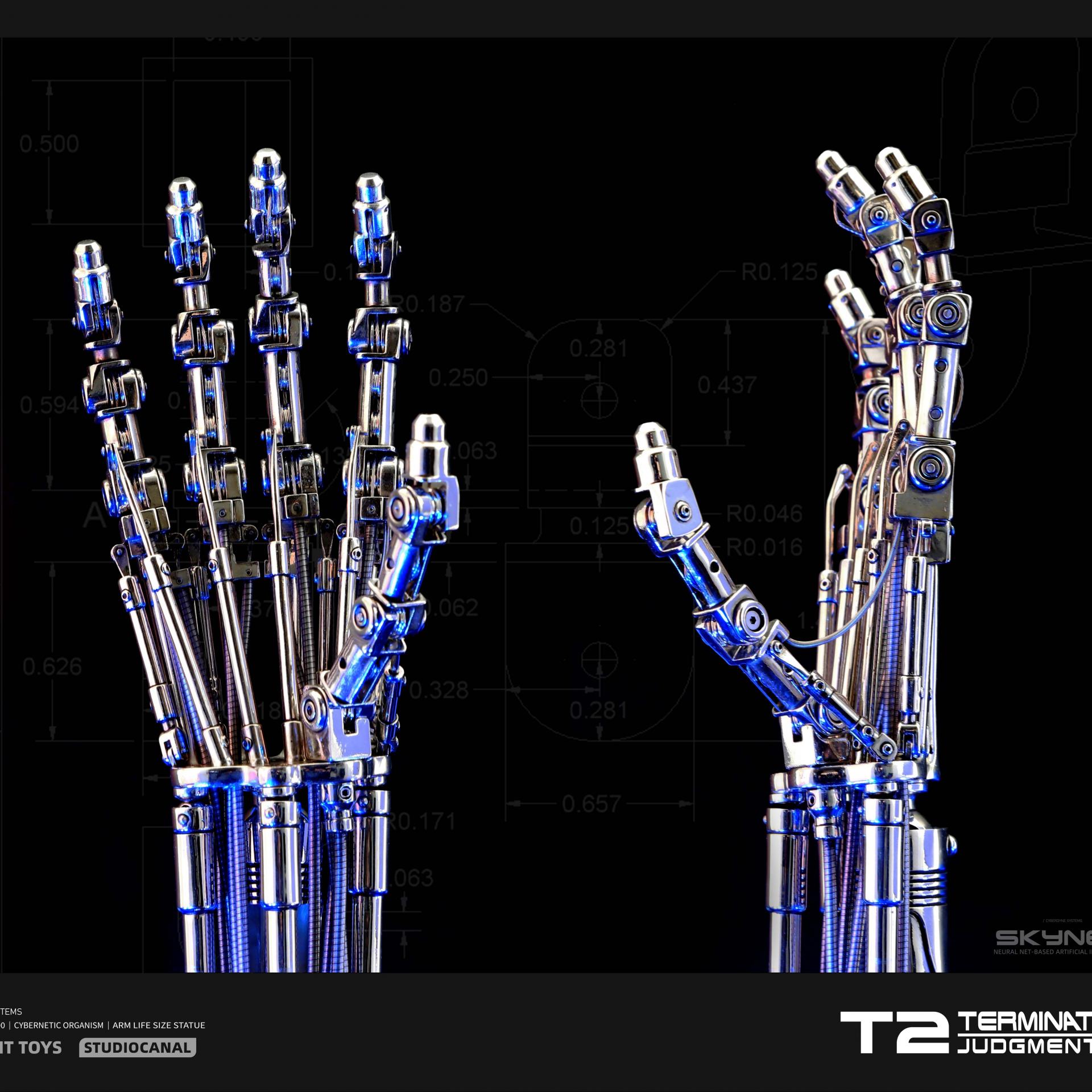 INSTANT TOYS 터미네이터 101 T800 ARM LIFE-SIZE STATUE