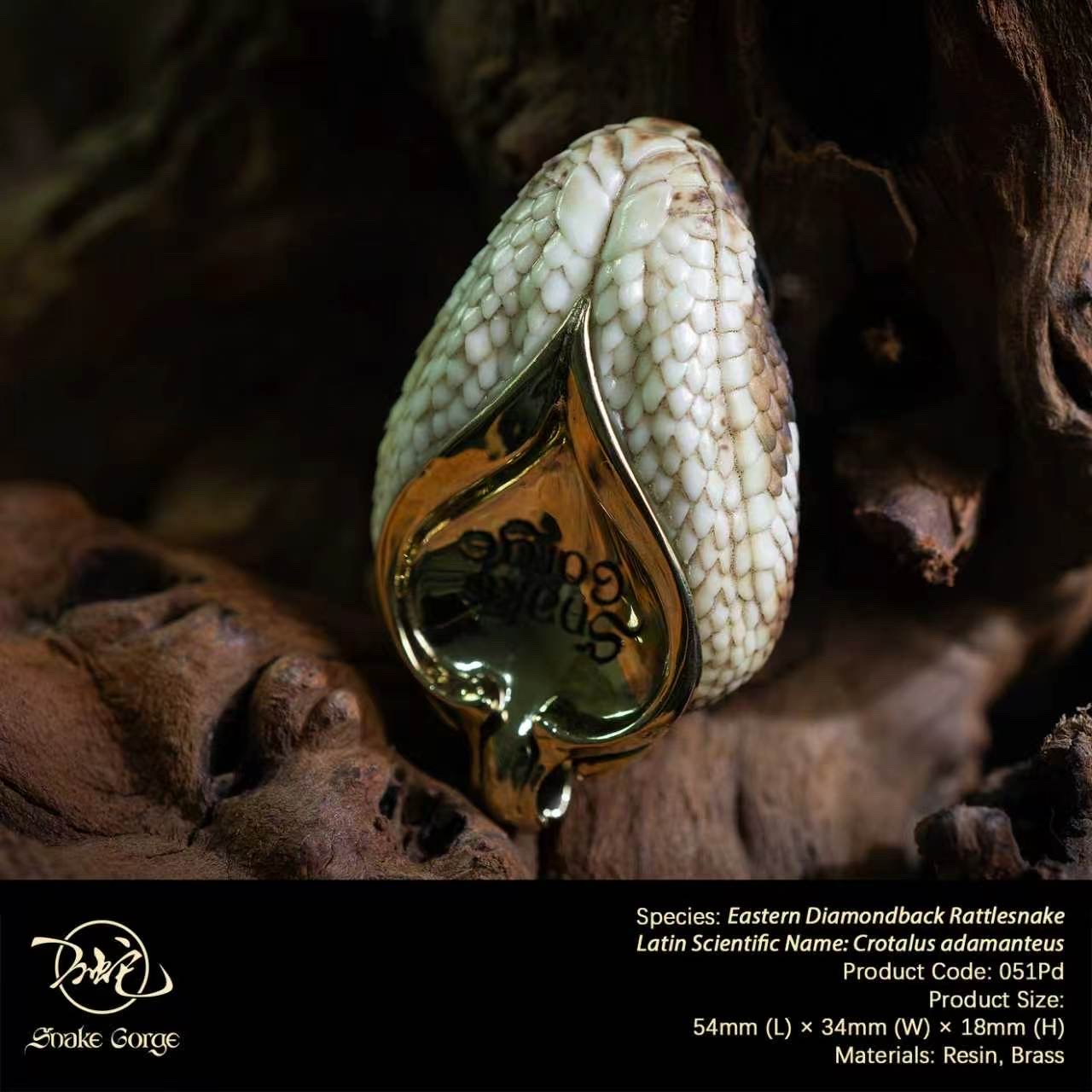 (예약 상품) Snake Gorge스튜디오 동부다이아몬드방울뱀 펜던트