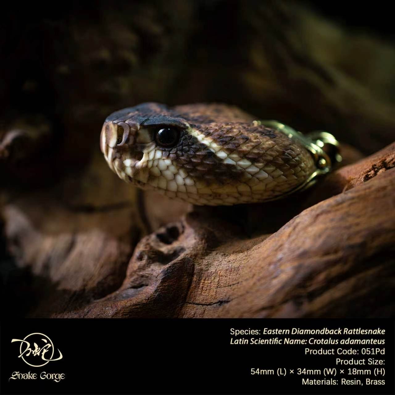 (예약 상품) Snake Gorge스튜디오 동부다이아몬드방울뱀 펜던트