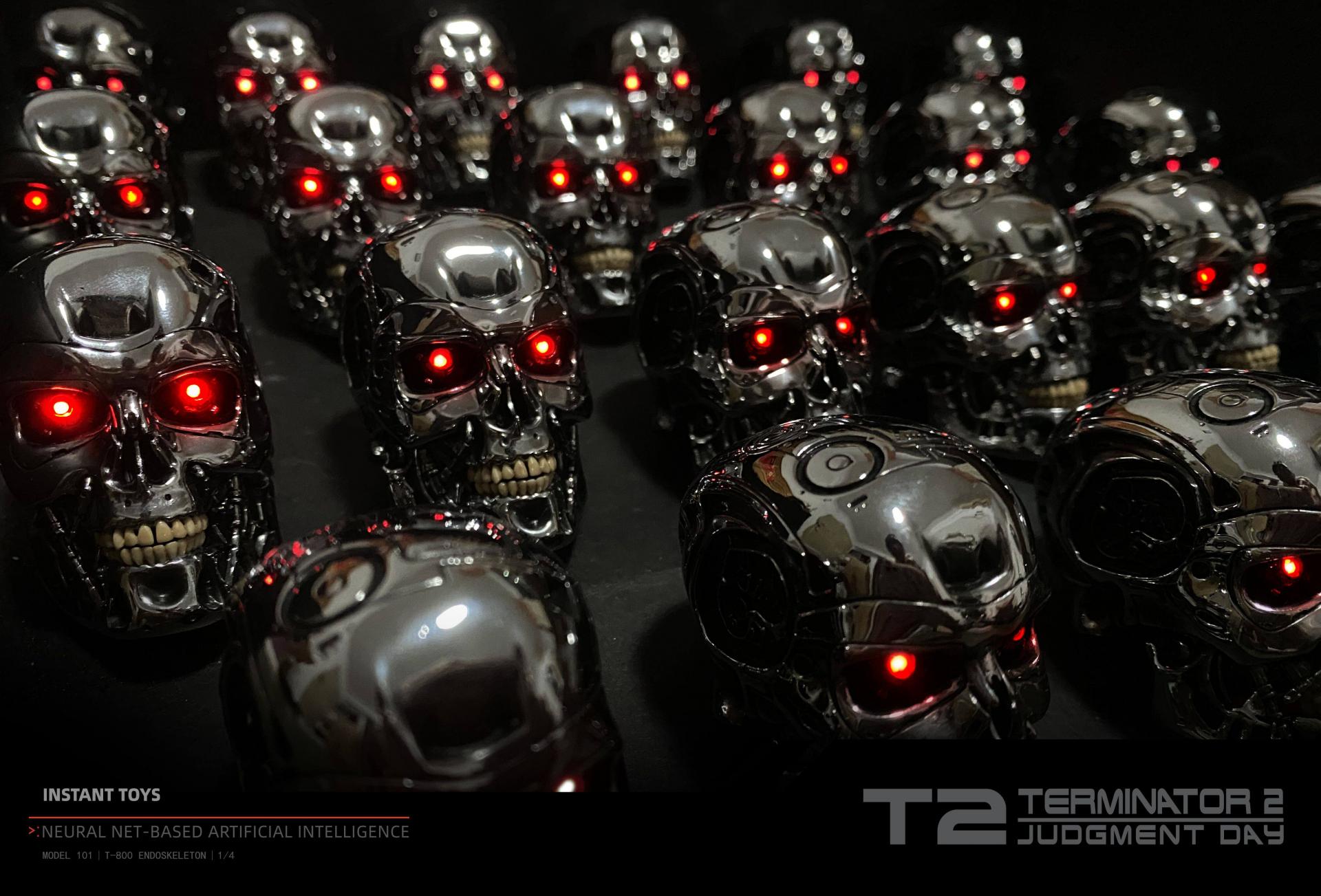 INSTANT TOYS 터미네이터 101 T800 1/4 비율 헤드