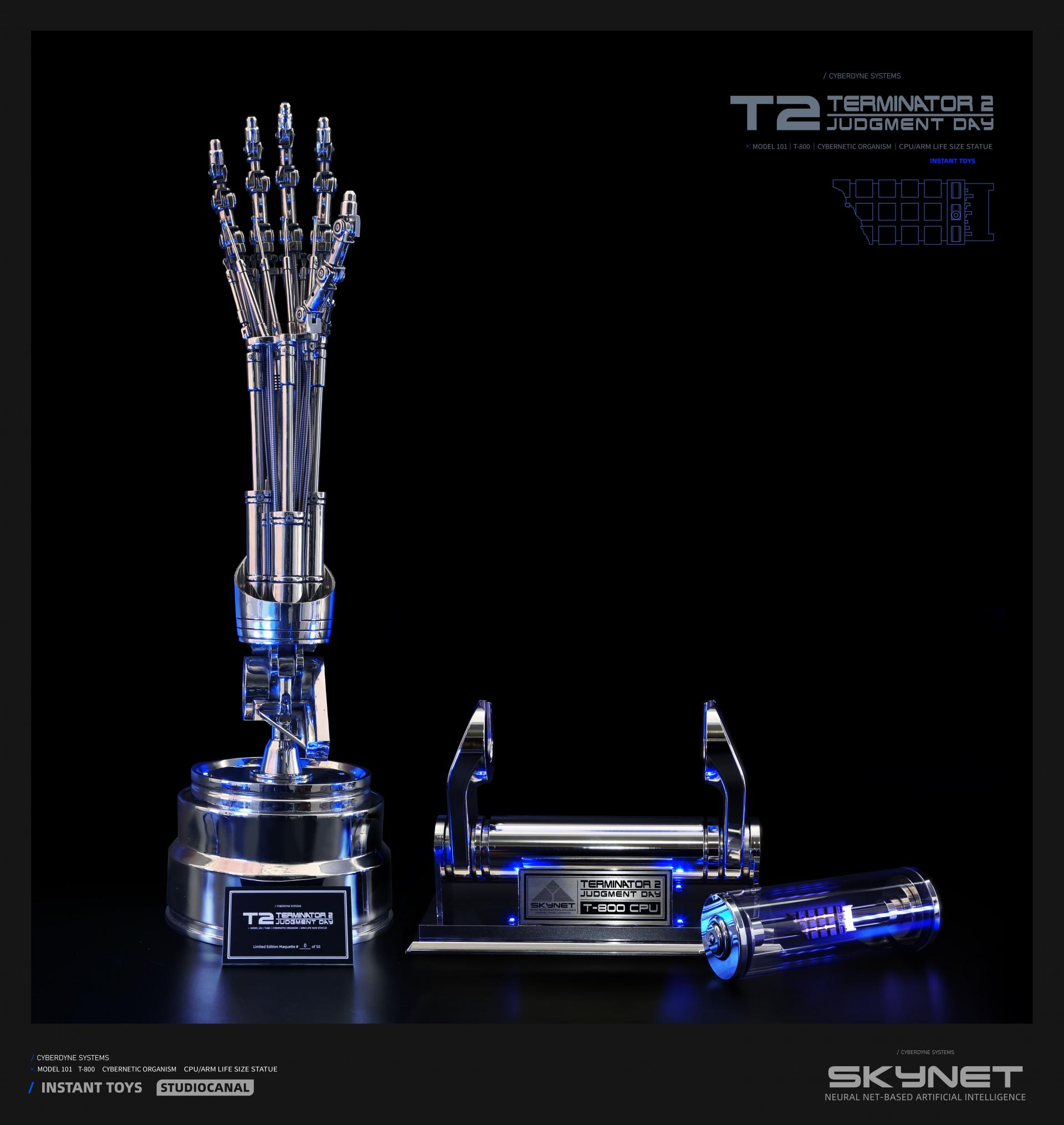INSTANT TOYS 터미네이터 101 T800 ARM LIFE-SIZE STATUE