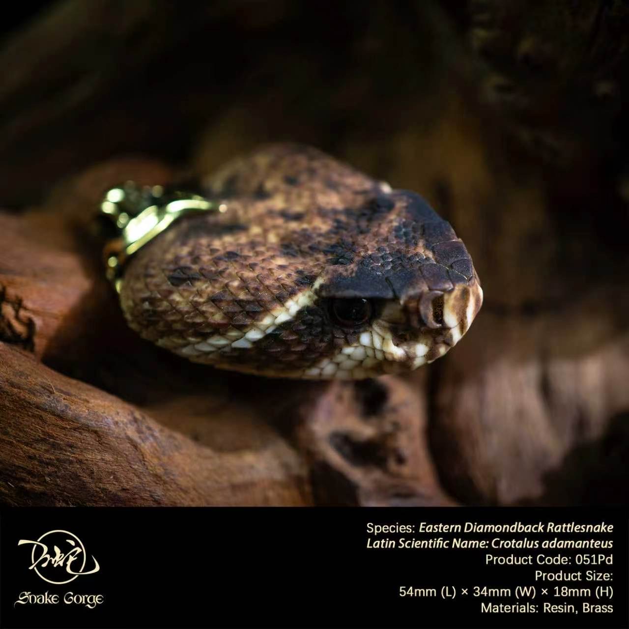 (예약 상품) Snake Gorge스튜디오 동부다이아몬드방울뱀 펜던트
