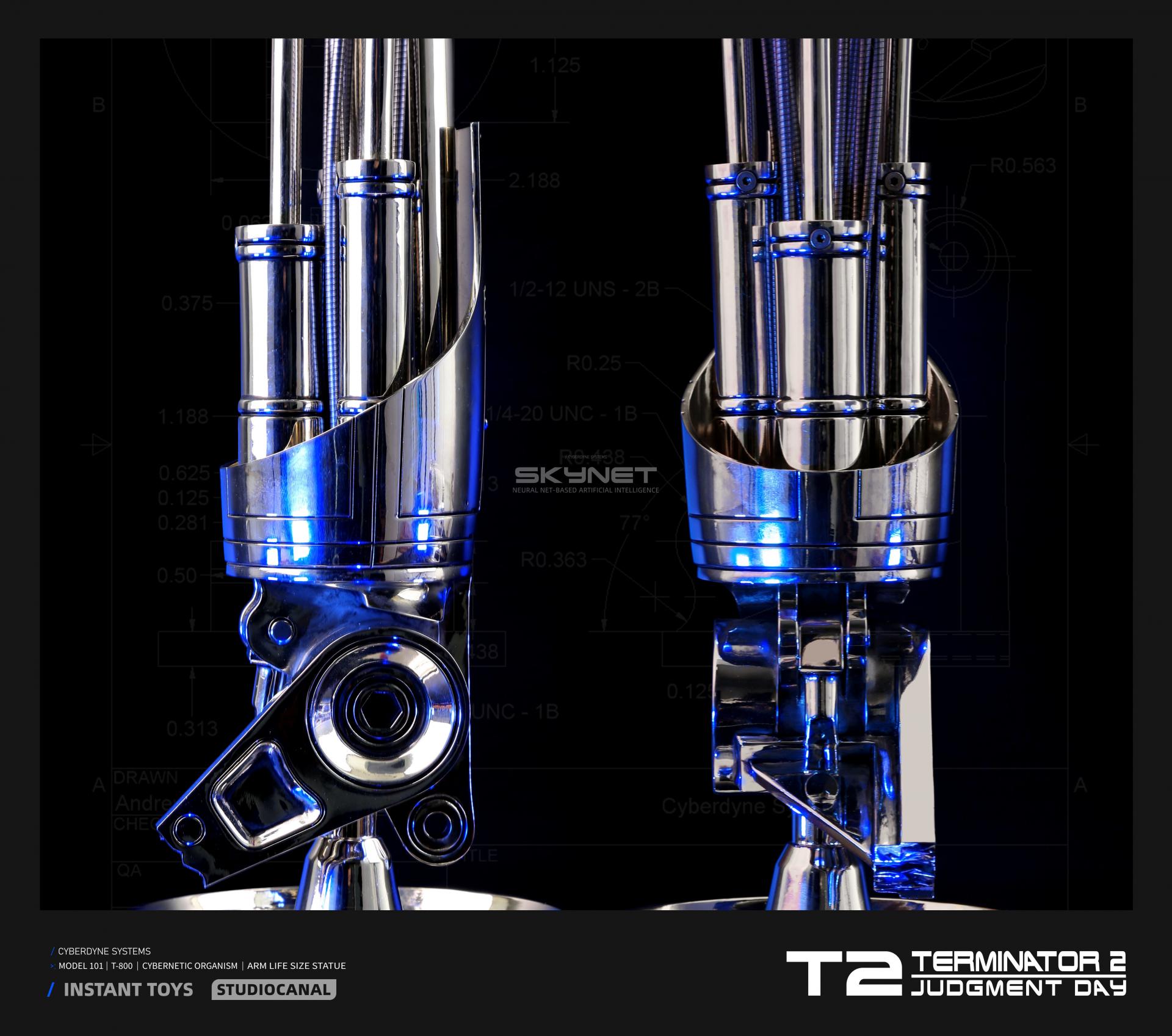 INSTANT TOYS 터미네이터 101 T800 ARM LIFE-SIZE STATUE