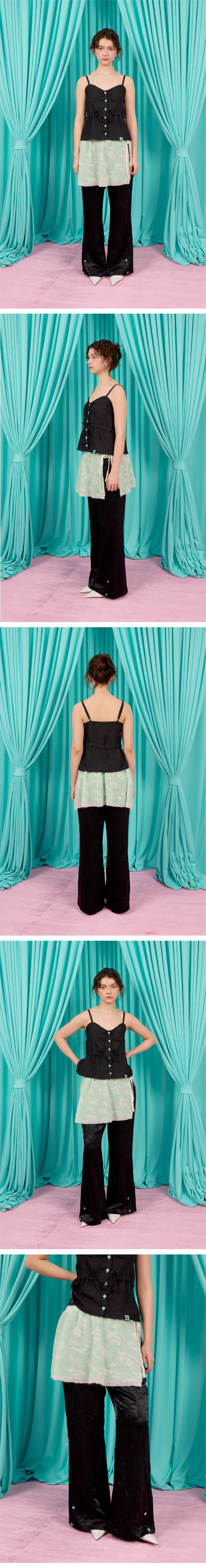 ★2025SS新作★HERETIC★HERETIC LEOPARD KNIT WRAP SKIRT MUSINSA | HERETIC HERETIC LEOPARD KNIT WRAP SKIRT / mint