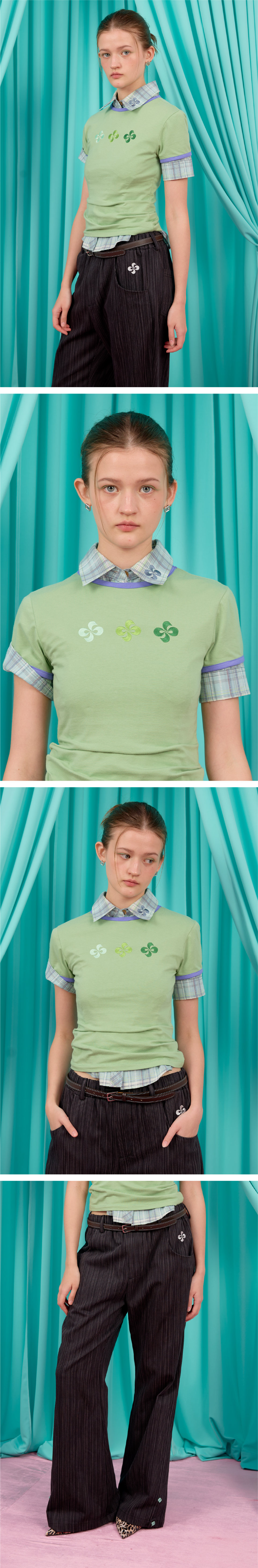 MUSINSA | HERETIC CRESCENDO RINGER T-SHIRT / green