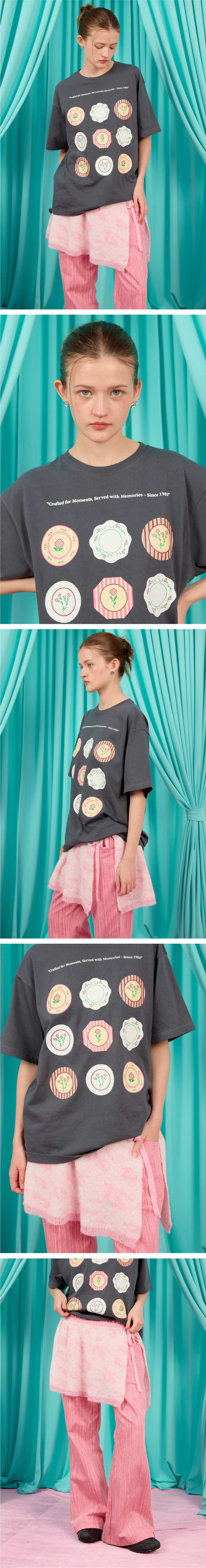 ★2025SS新作★HERETIC★HERETIC PLATE T-SHIRT MUSINSA | HERETIC HERETIC PLATE T-SHIRT / charcoal