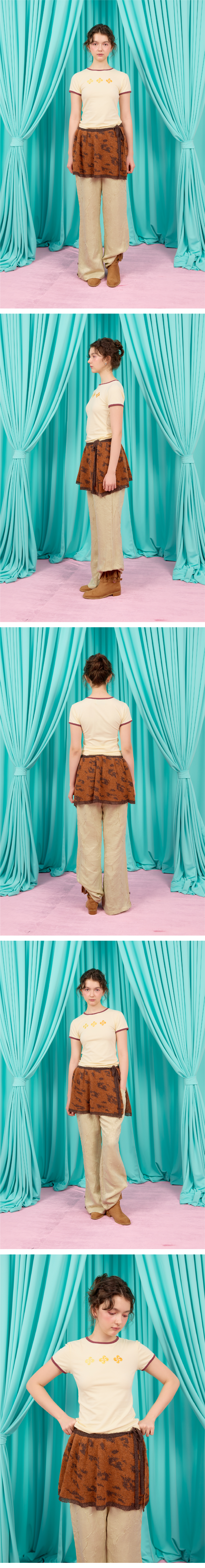 ★2025SS新作★HERETIC★HERETIC LEOPARD KNIT WRAP SKIRT MUSINSA | HERETIC HERETIC LEOPARD KNIT WRAP SKIRT / mint