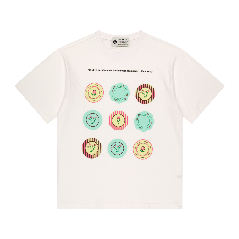 ★2025SS新作★HERETIC★HERETIC PLATE T-SHIRT MUSINSA | HERETIC HERETIC PLATE T-SHIRT / white
