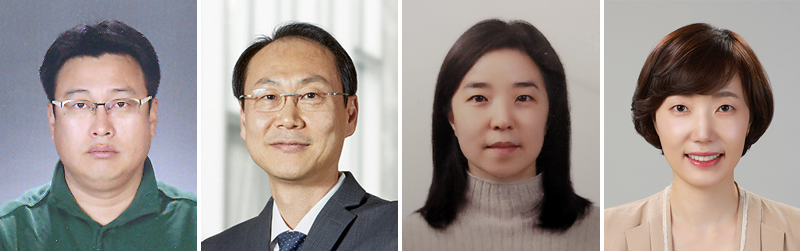 (왼쪽부터) 김현석, 노태영, 김은수, 정덕유 교수
