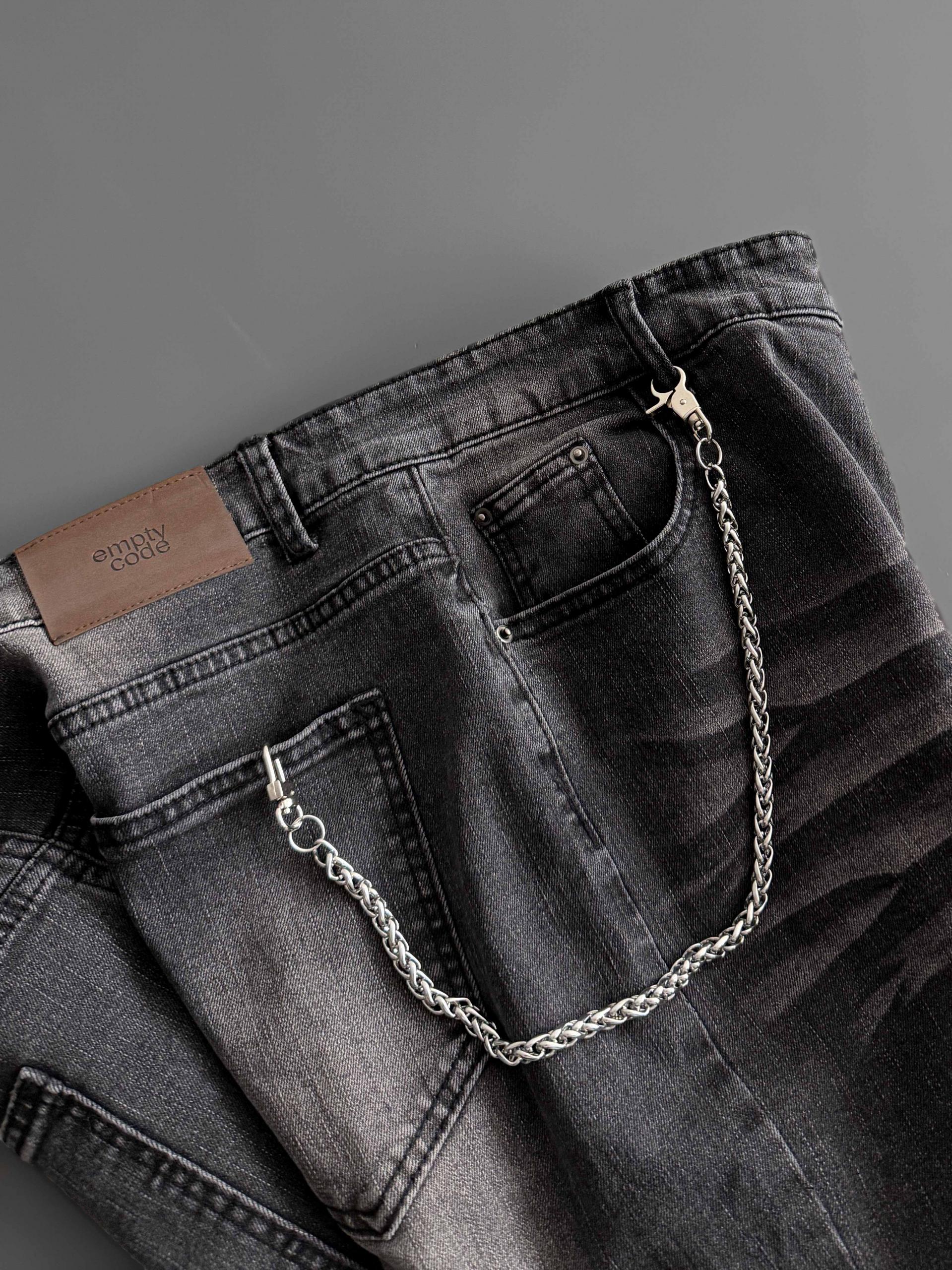 Metal link pants chain
