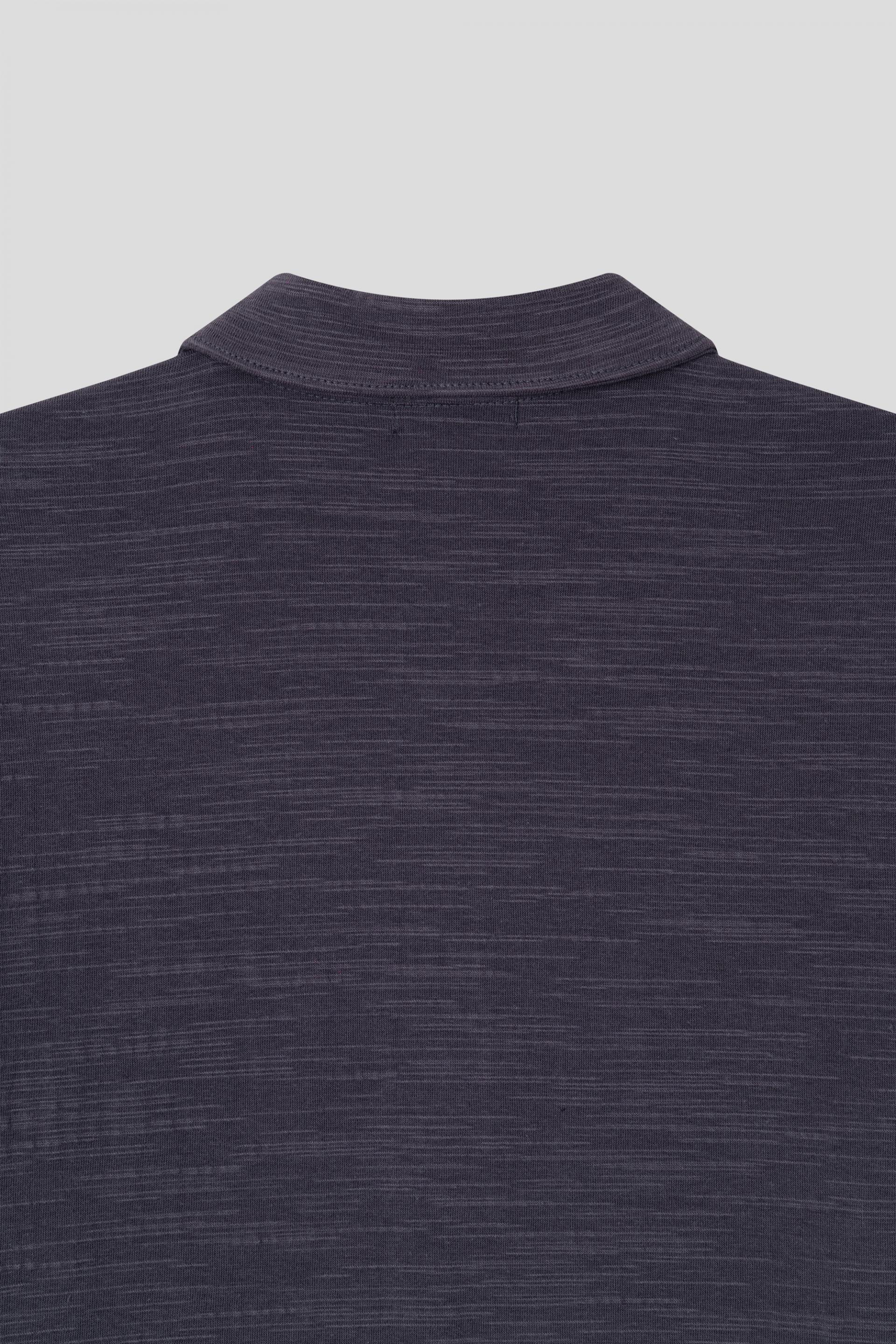 Slub collar half t