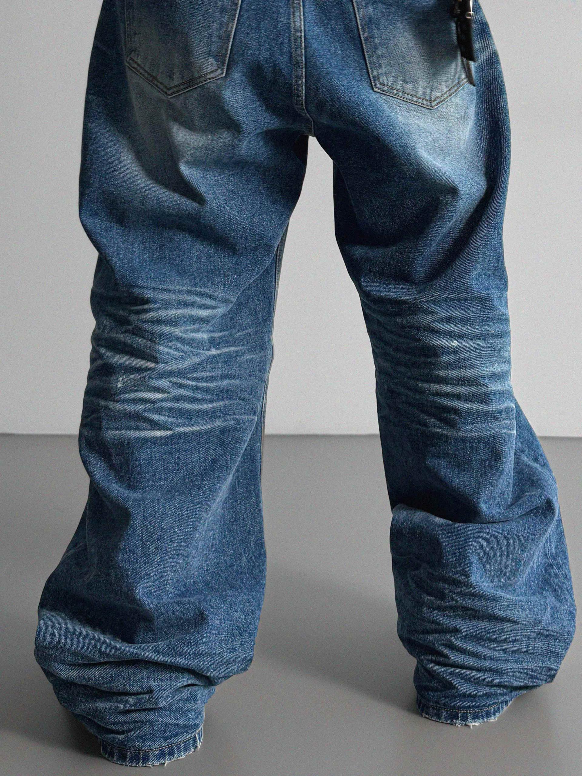 Ver-embo vintage denim pants