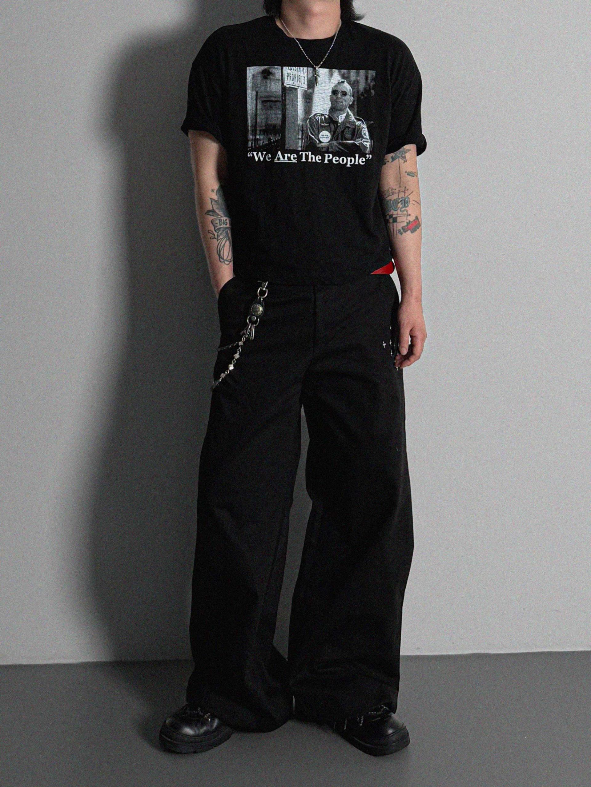 Vintage taxi slap crop half t