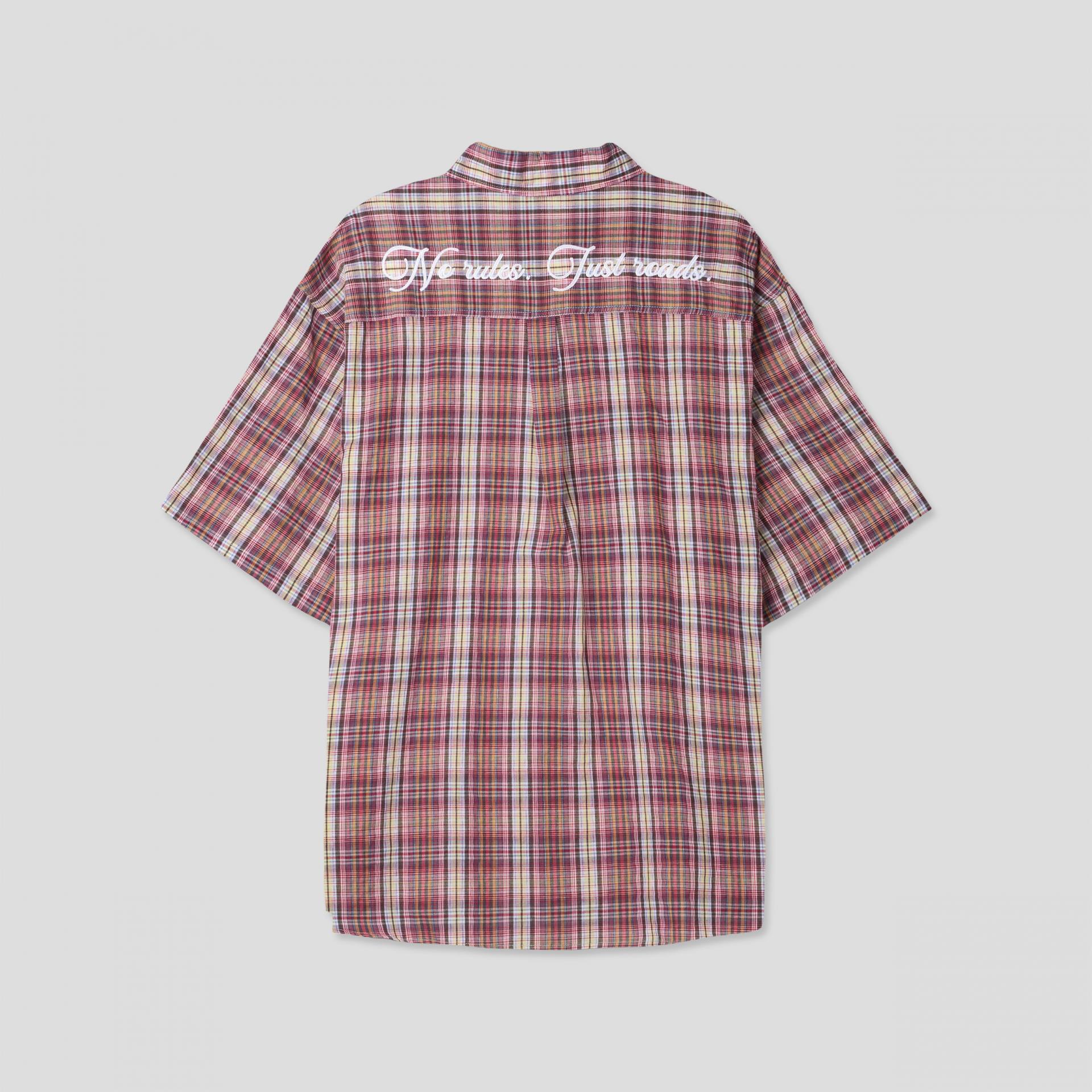 Prepi boxy check half shirt