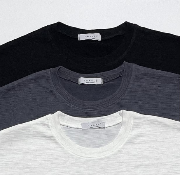 Lap slub crop t