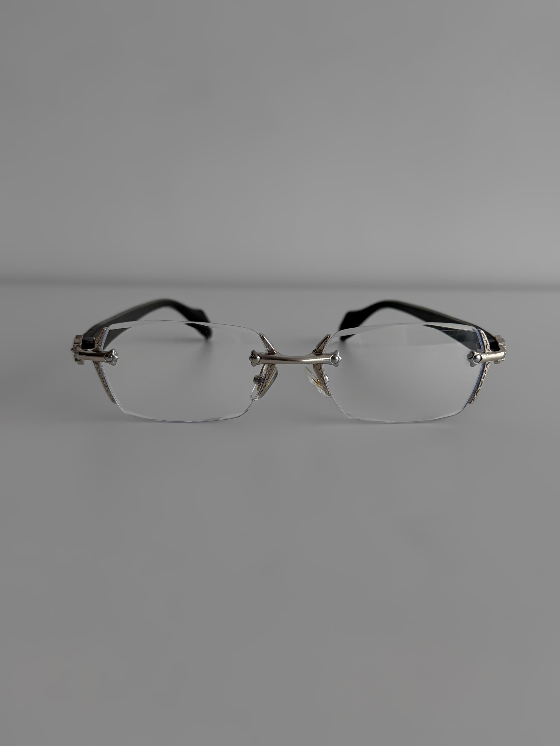 Arden metal rimless glasses