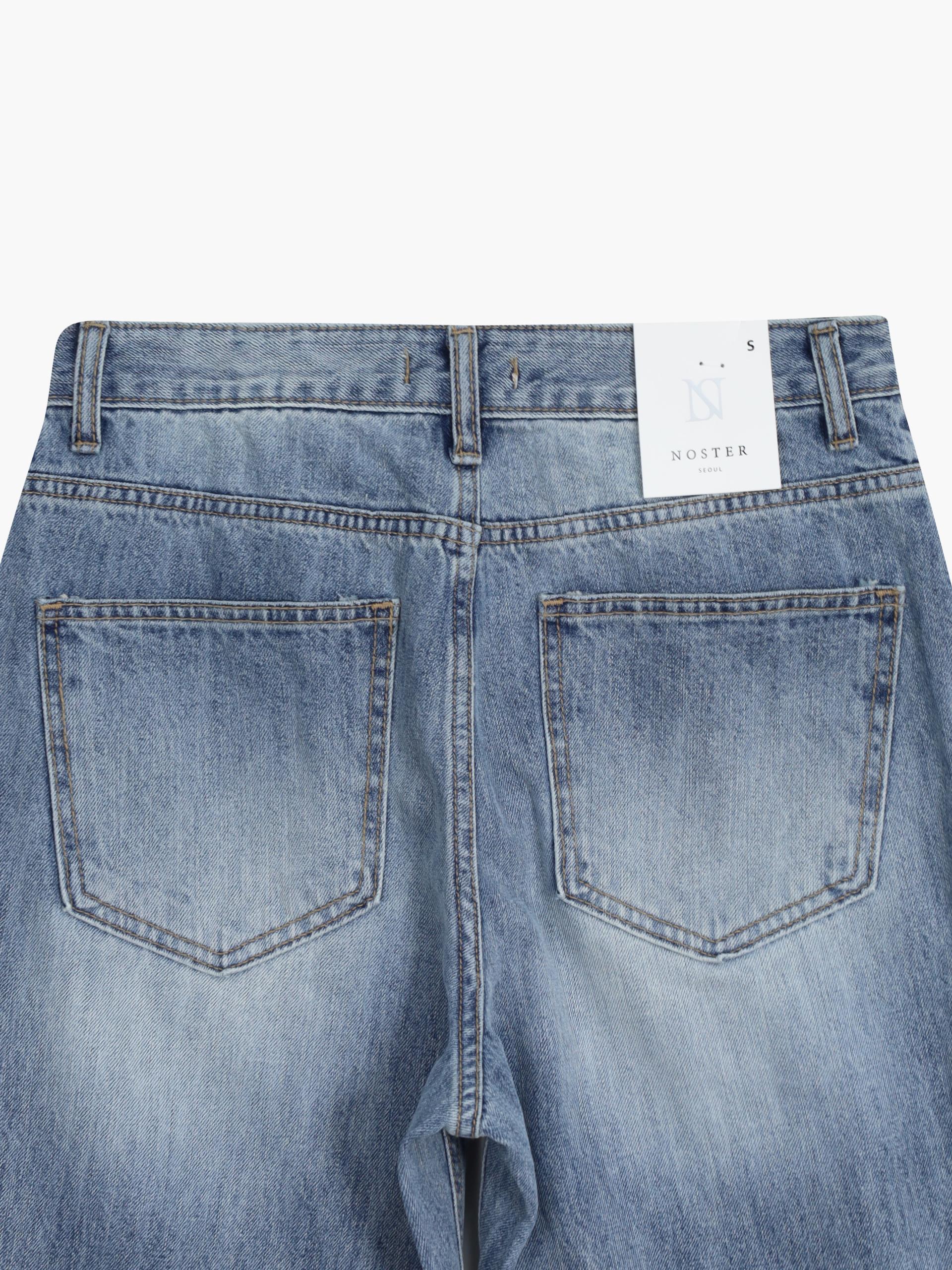 Graysh blue flared jeans