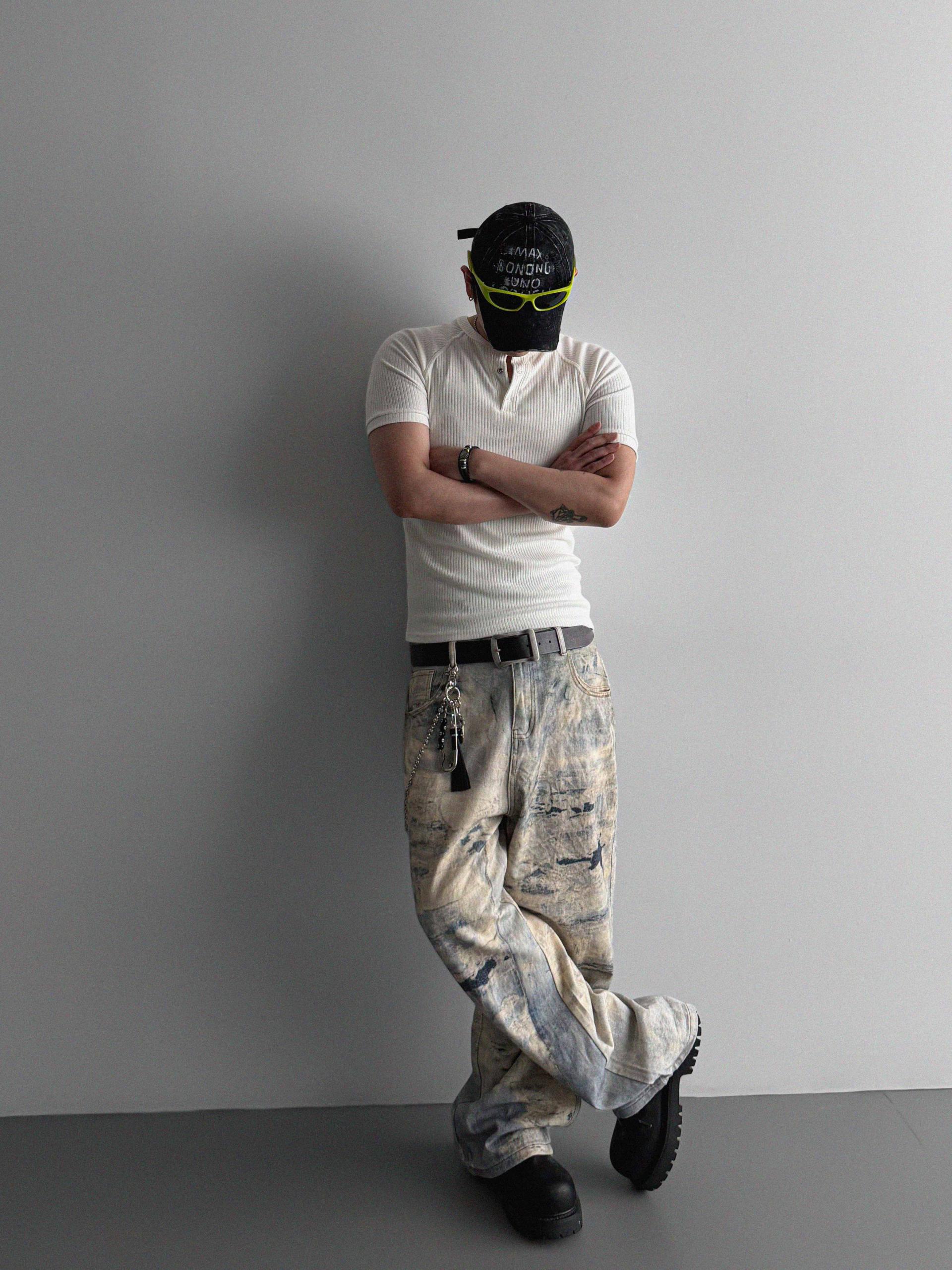 Salt digital denim pants